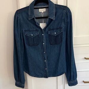 Risen Denim Button-Up Shirt SMALL